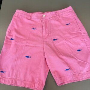 Vineyard Vines Breaker Shorts Mens 36 Saltwater Fish Embroidered